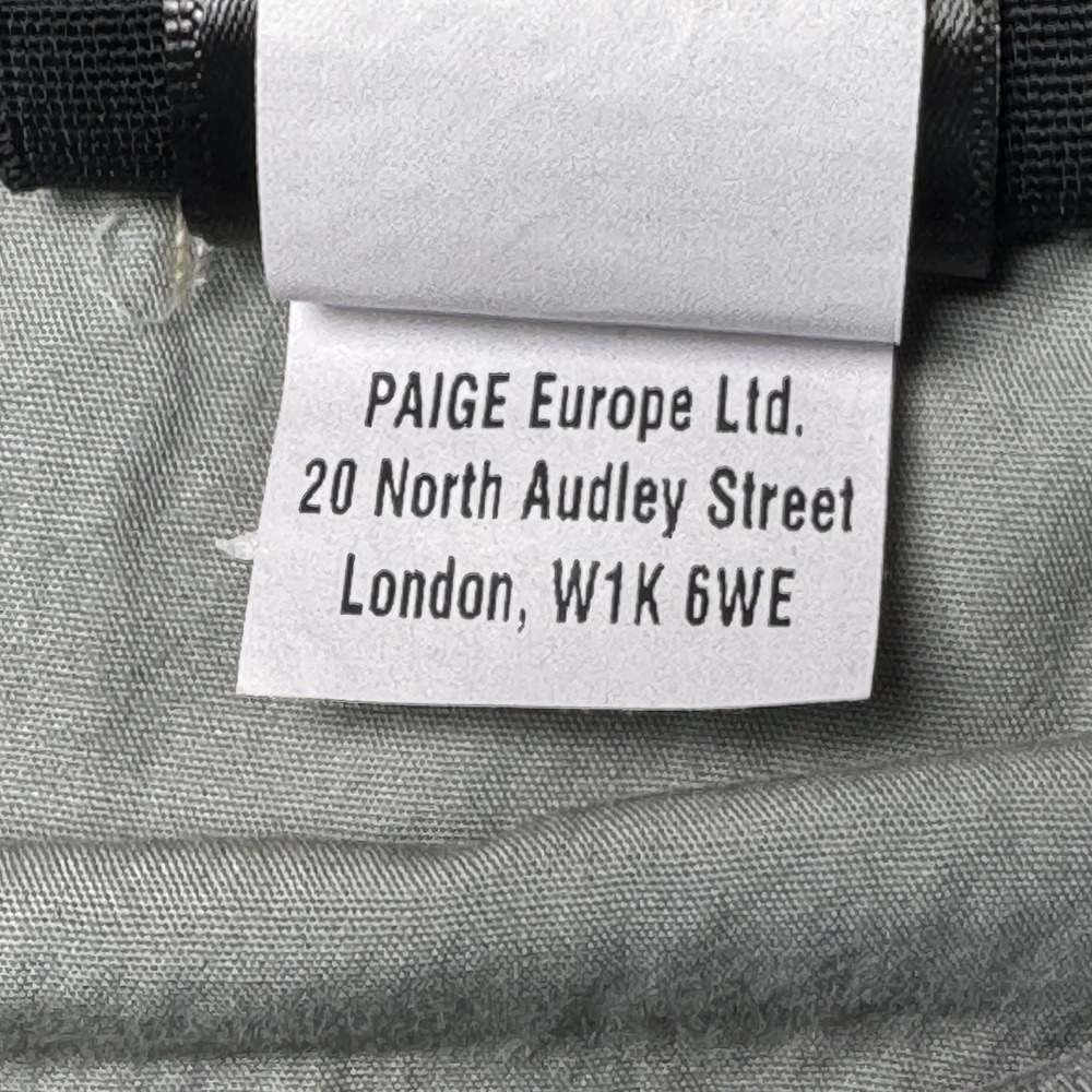 PAIGE Federal Men's Straight Leg Jeans Mountain Ice Gray Tag 34/32 Actual 35/32 - Picture 5 of 13